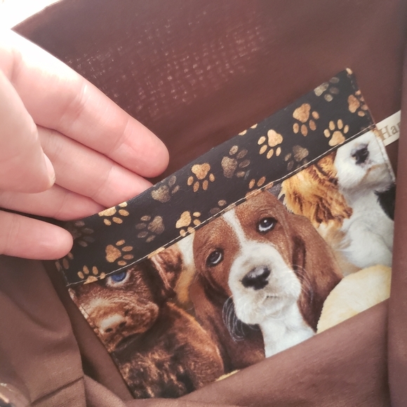 NEW Handmade Dog Pattern Tote Bag - Picture 6 of 7